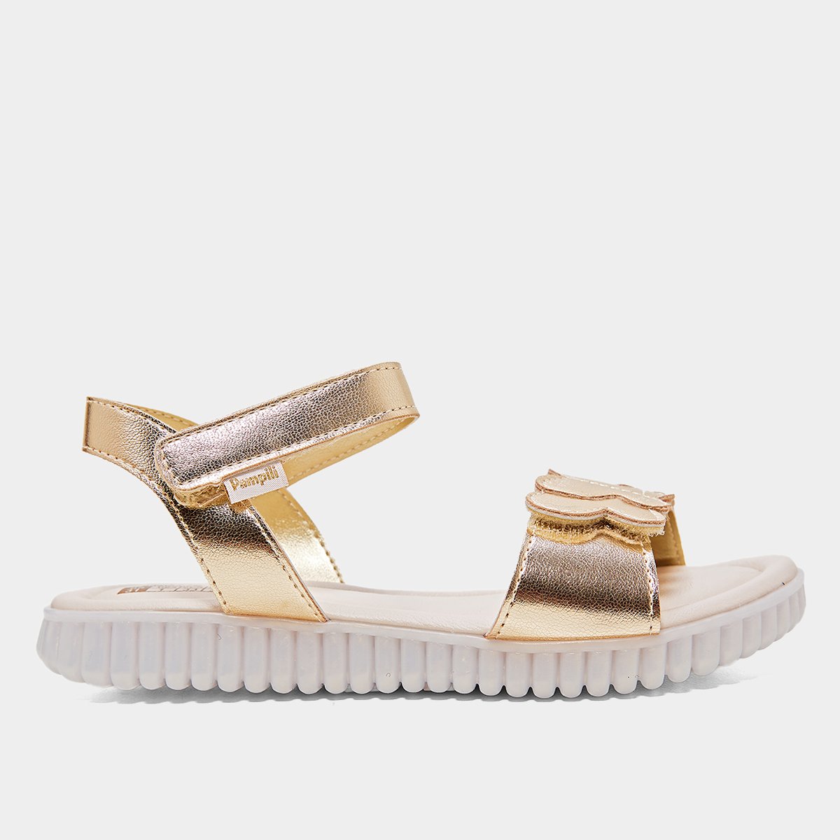 Sandalia Contramao Dourada Infantil em promoção na Netshoes!