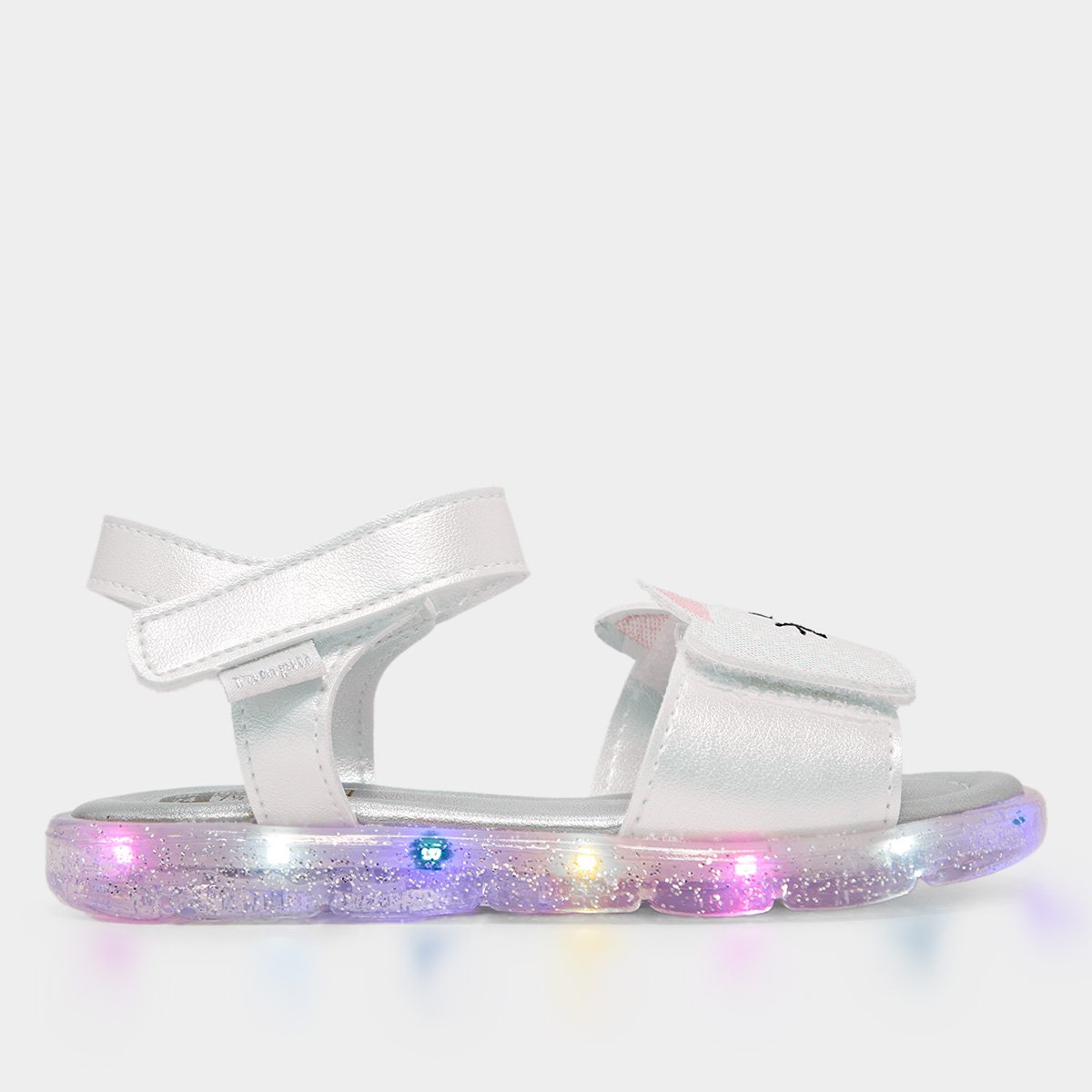 Sandália Infantil Pampili Gatinho com Led Menina Menor preço em Sandália Infantil Pampili Gatinho com Led Menina