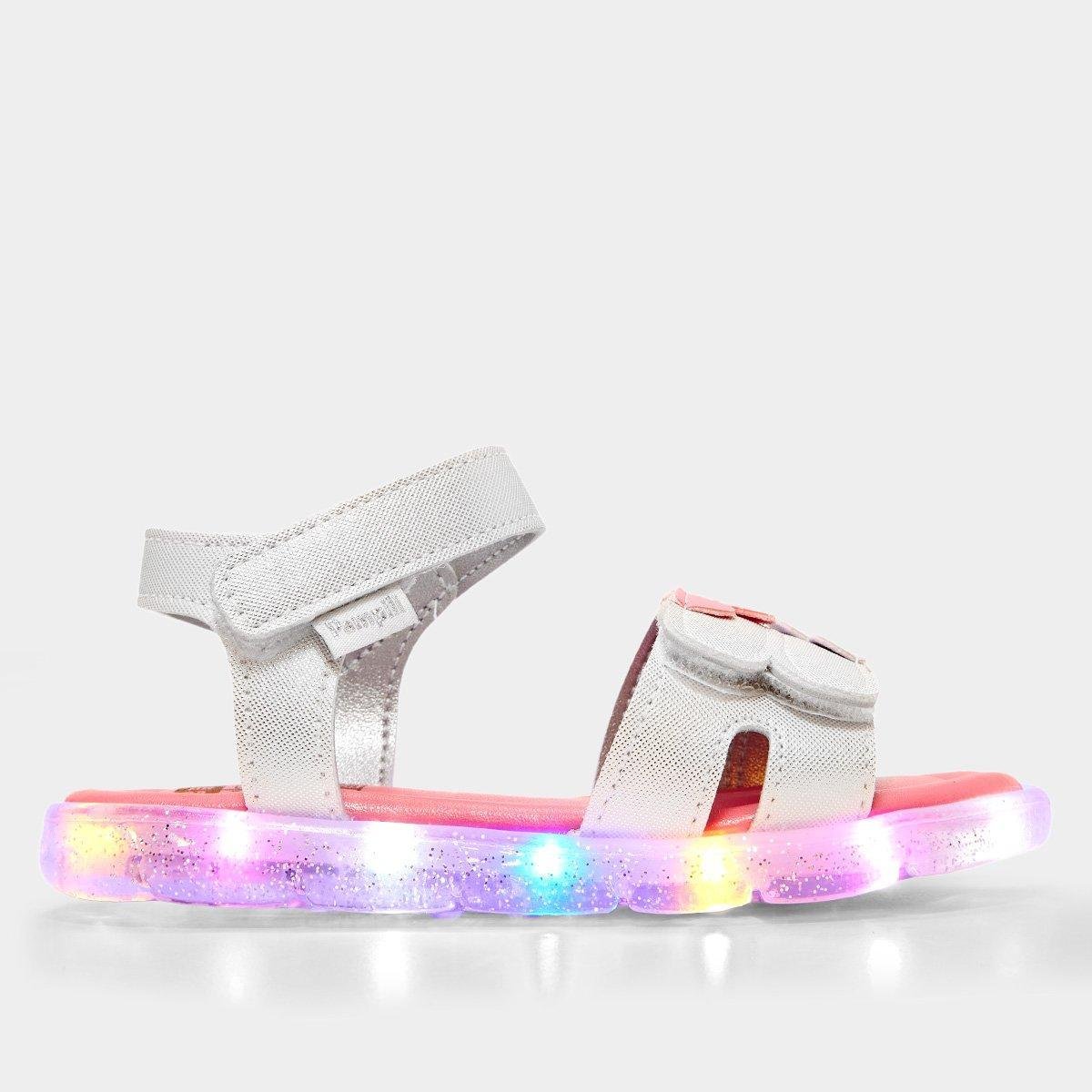 Sandália Infantil Pampili Lulli Com Led Menina Menor preço em Sandália Infantil Pampili Lulli Com Led Menina