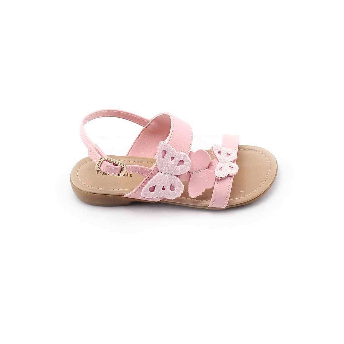 Sandália Infantil Rasteira Pampili Sky - Rosa | Netshoes