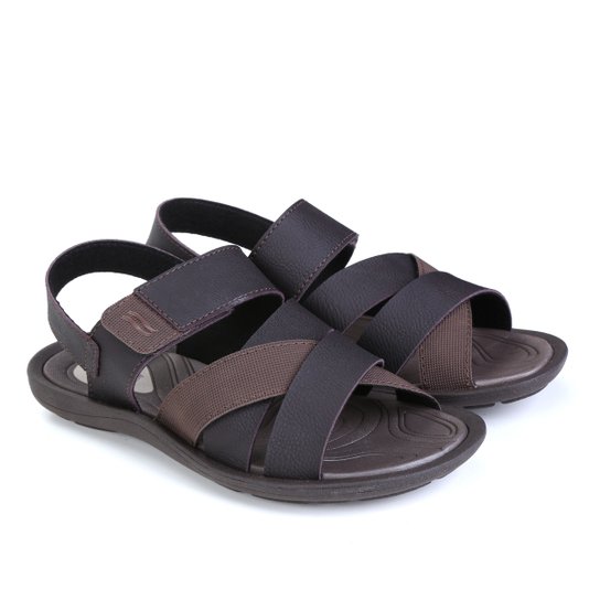 Sandália Itapuã Fechada Masculina - Café Menor preço em Sandália Itapuã Fechada Masculina - Café