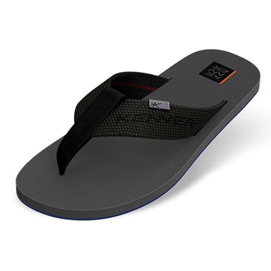 Sandália Kenner Kasual Elastik Cinza - Azul Navy Menor preço em Sandália Kenner Kasual Elastik Cinza - Azul Navy