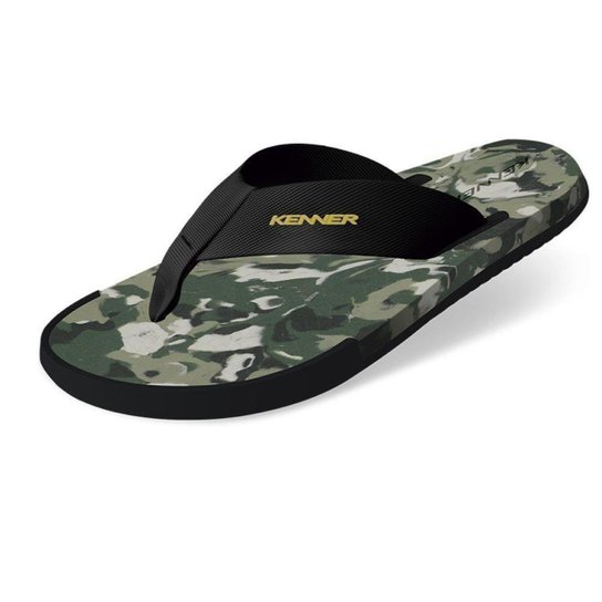 Sandália Kenner Kick.S All Flakes Camuflado Preto/Verde - Preto é ruim? Sandália Kenner Kick.S All Flakes Camuflado Preto/Verde - Preto é boa?