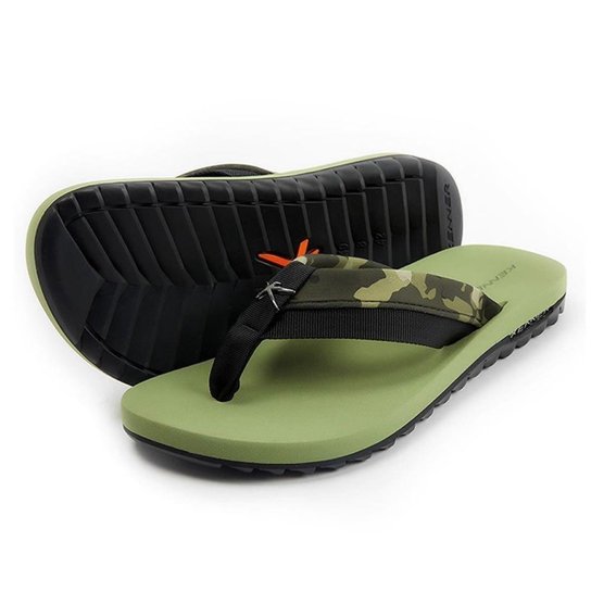 Sandália Kenner Kivah Cover Army Verde Masculino - Verde claro Menor preço em Sandália Kenner Kivah Cover Army Verde Masculino - Verde claro