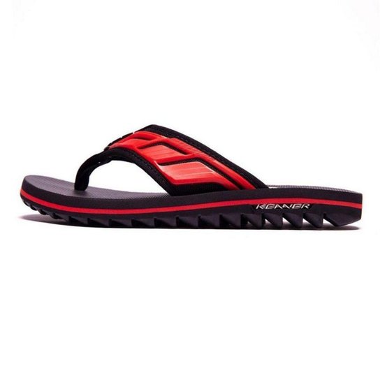 Sandália Kenner Kivah Full Force Gabigol Preto/Vermelho