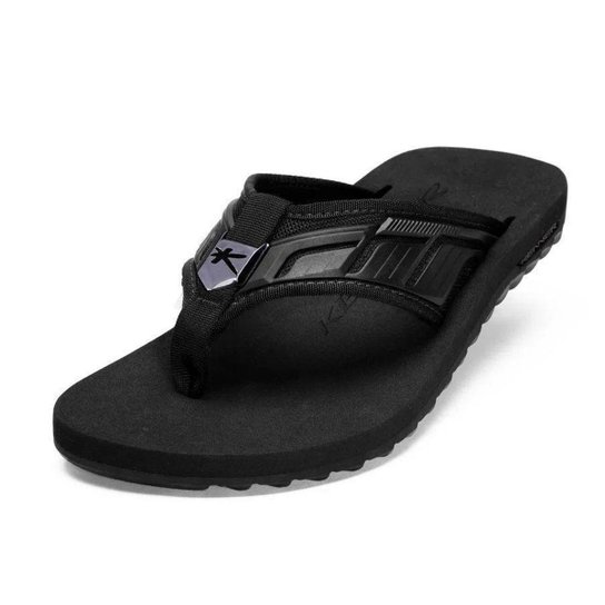 Sandália Kenner Kivah Full Force Preto - Preto Menor preço em Sandália Kenner Kivah Full Force Preto - Preto