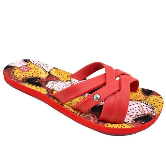 Sandália Kenner Lips Shine Caju HMF Feminina - Vermelho - 33/34 - Vermelho é ruim? Sandália Kenner Lips Shine Caju HMF Feminina - Vermelho - 33/34 - Vermelho é boa?