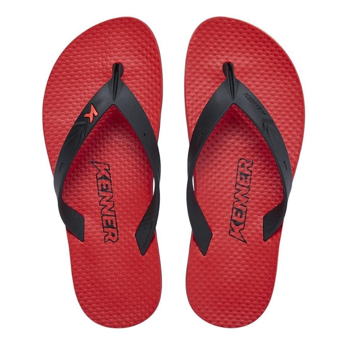 Sandália Kenner Masculina New Summer - Vermelho+Preto