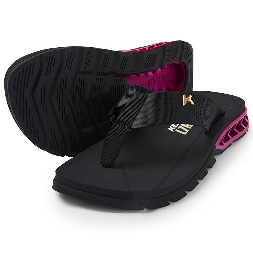 Sandália Kenner Rakka L7 U2 - Preto e Rosa - 40