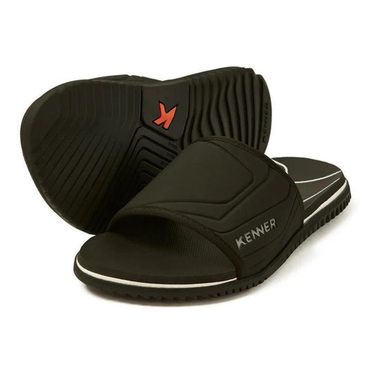SANDÁLIA KENNER SLIDE GO MASCULINA PRETO - Preto Menor preço em SANDÁLIA KENNER SLIDE GO MASCULINA PRETO - Preto