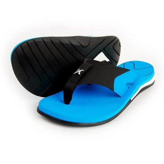 Sandália Kenner X-Gel Azul/Preto Masculino - Azul Claro Menor preço em Sandália Kenner X-Gel Azul/Preto Masculino - Azul Claro