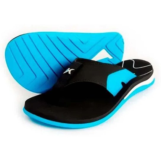 Sandália Kenner X-Gel Preta / Azul 42 - Preto+Azul Menor preço em Sandália Kenner X-Gel Preta / Azul 42 - Preto+Azul