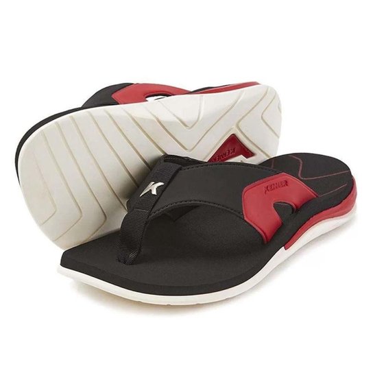 Sandália Kenner X-Gel Preta / Vermelha 38 - Preto+Vermelho Menor preço em Sandália Kenner X-Gel Preta / Vermelha 38 - Preto+Vermelho