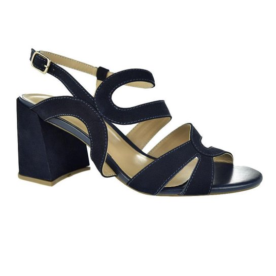 Sandália Kult Salto Alto High Class Navy Feminina - Marinho