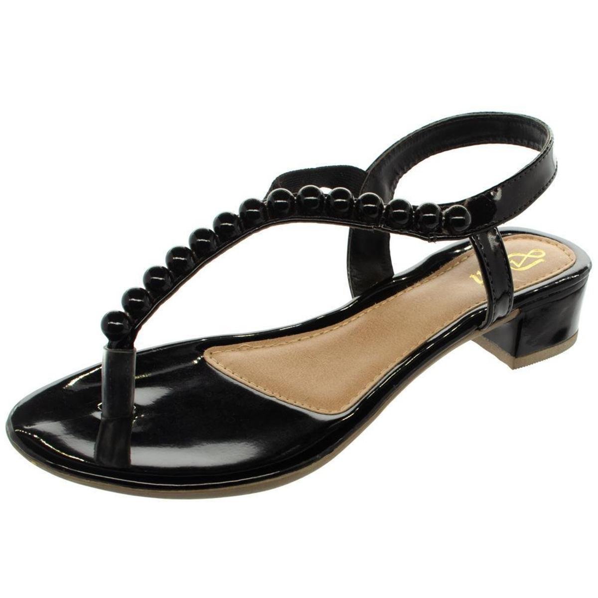 Saltinho feminino sandália salto grosso confortável shekinah - R$ 150.00,  cor Nude #106651, compre agora | Shafa