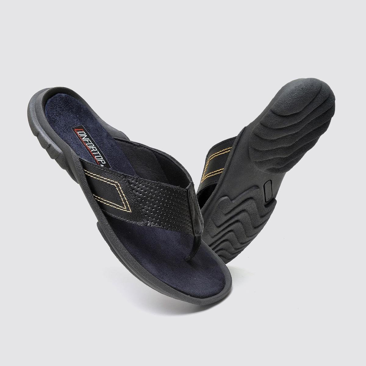 Sandalia Masculina em Couro Legitimo Chinela Confortavel - Main Image