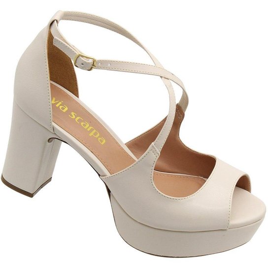 Via Scarpa SandÃ¡lia Feminina Meia Pata Via Uno Sandália Meia Pata