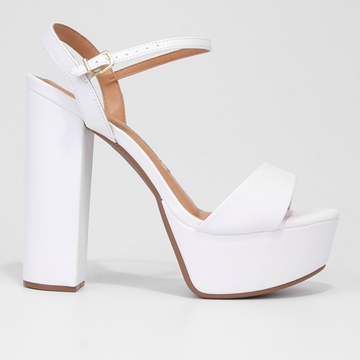 Sandália Meia Pata Vizzano Salto Bloco Alto Feminina