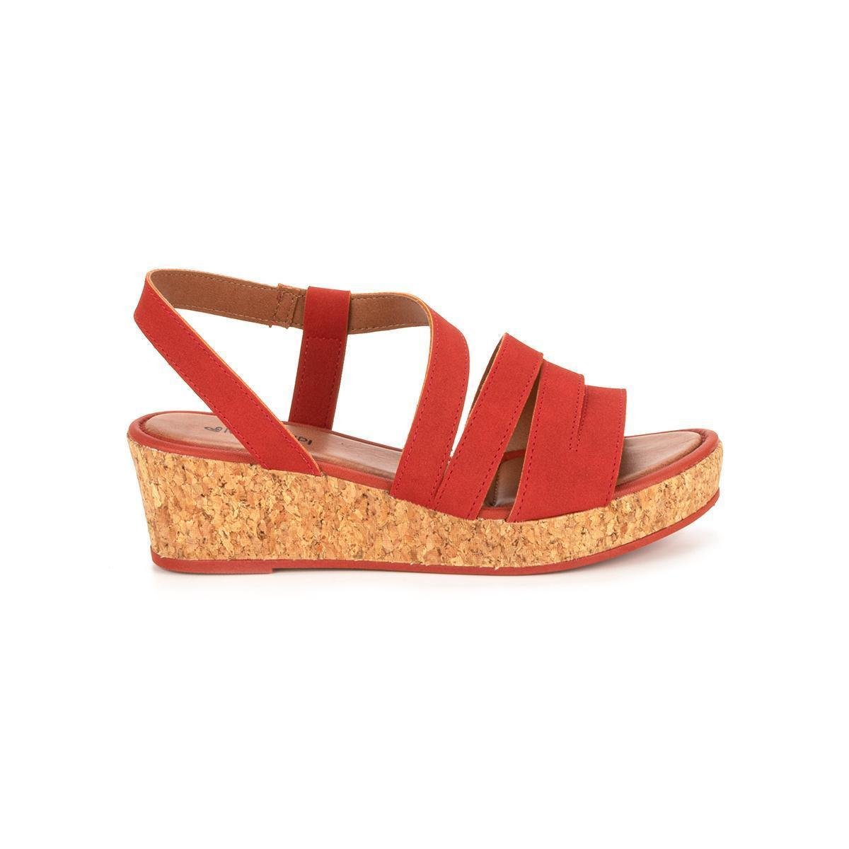 Sandália Mississipi Anabela - Vermelho | Netshoes
