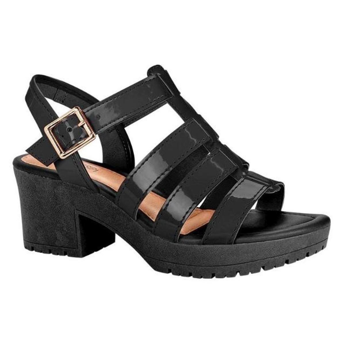 Compre Sandália Tratorada Mississipi Preta Mississipi Dakota Online