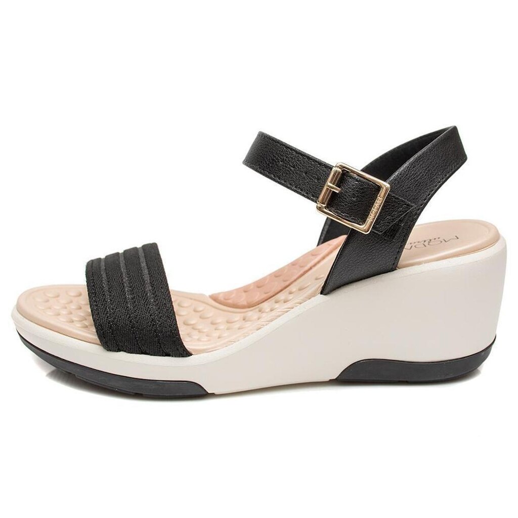 Sandália Modare Anabela Ultra Conforto  Preto 35