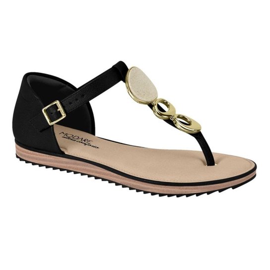 Sandália Modare Ultra Conforto Calcanhar Fechado Feminina - Bege Menor preço em Sandália Modare Ultra Conforto Calcanhar Fechado Feminina - Bege