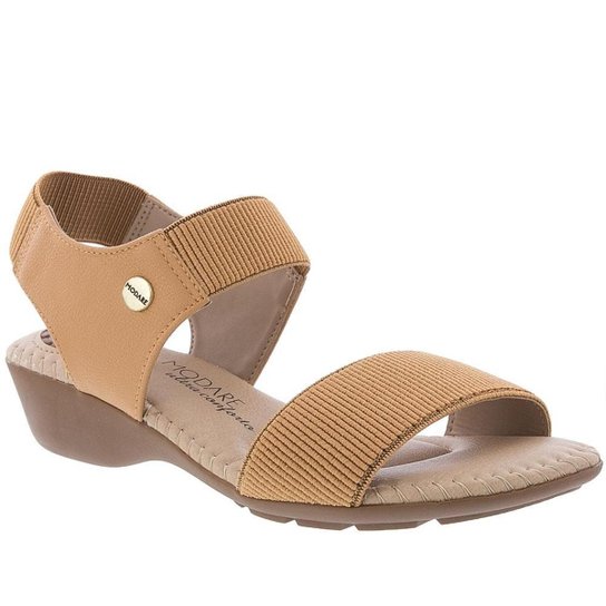 Sandália Modare Ultraconforto Anabela Tiras Elástico Caramelo - 33 - Caramelo Menor preço em Sandália Modare Ultraconforto Anabela Tiras Elástico Caramelo - 33 - Caramelo
