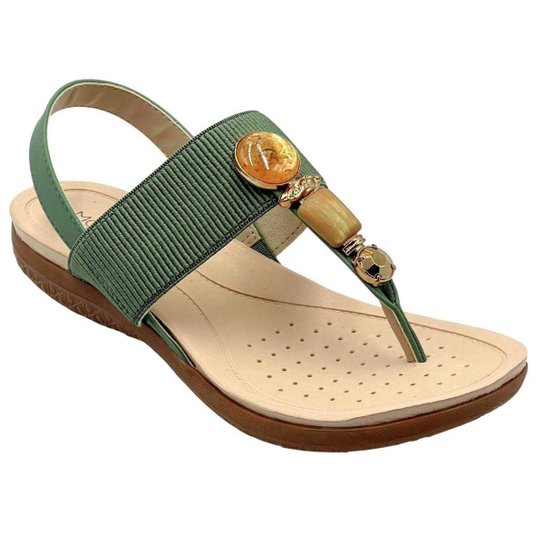 Sandália Modare Ultraconforto Com Pedraria Feminina 7125-247 - Verde Menor preço em Sandália Modare Ultraconforto Com Pedraria Feminina 7125-247 - Verde