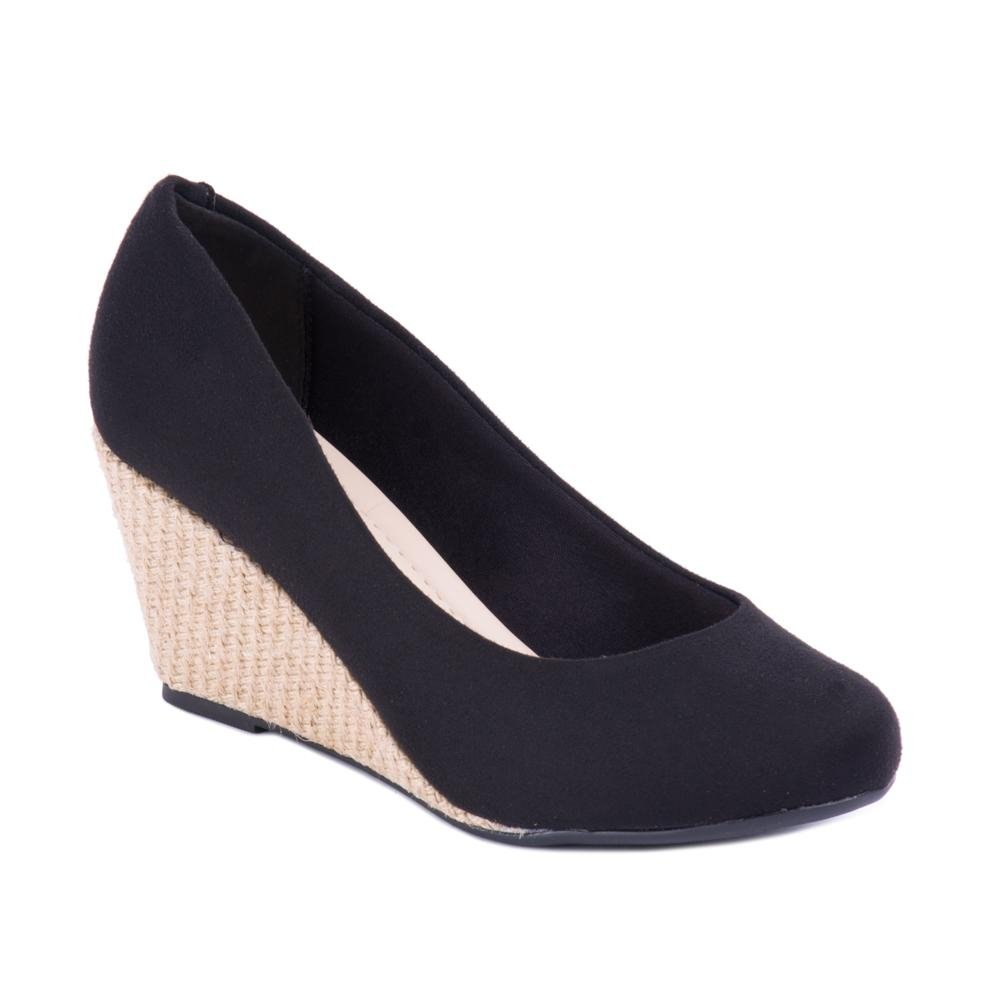 sandália anabela espadrille moleca