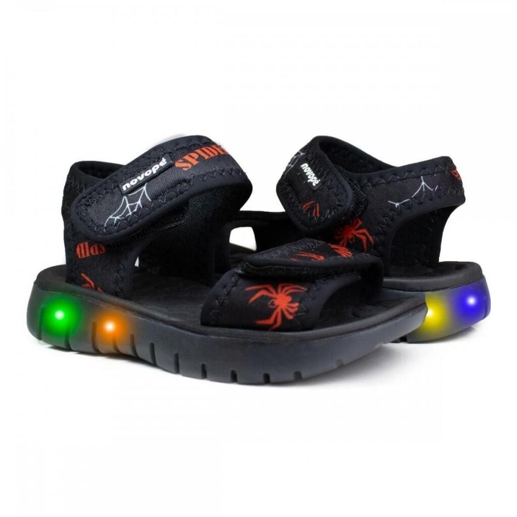 Sandalia Novopé 85001511 4254 Spider Led Menino Infantil
