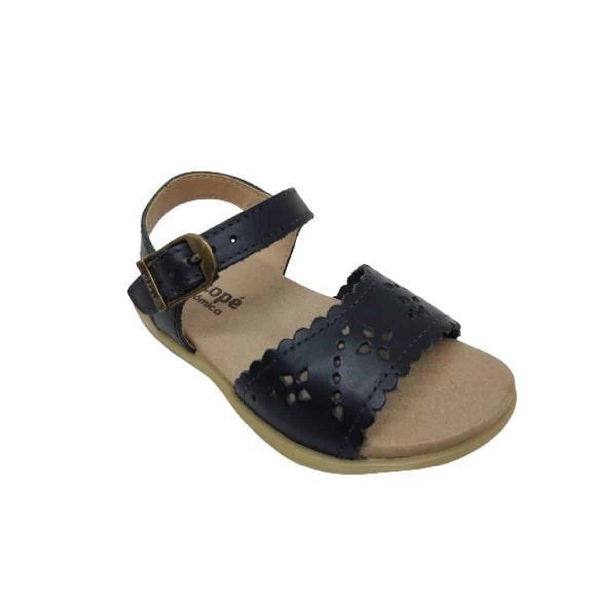 Sandália Ortopé Autêntica Menina - Preto | Netshoes