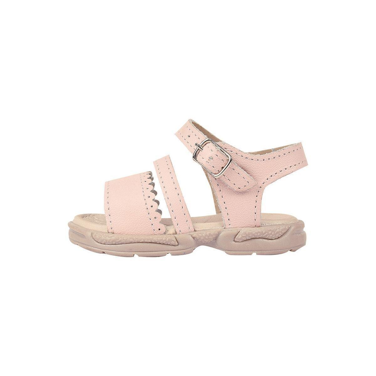 Sandália Ortopédica Infantil Couro Menina Detalhes Rosa - Rosa | Netshoes