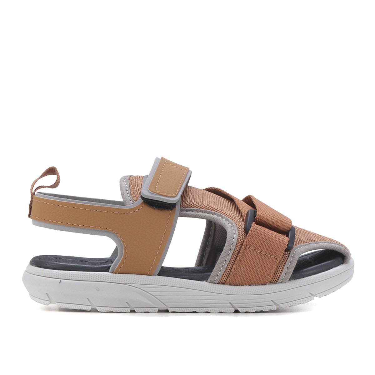 Sandália Papete Fechada Bebê Molekinho Baby Menino - Caramelo | Netshoes