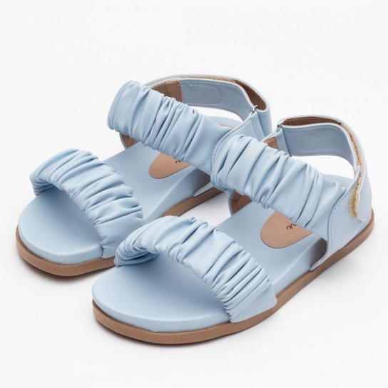 Sandália Papete Feminina Tata Drapeada Têndencia Casual - Azul é ruim? Sandália Papete Feminina Tata Drapeada Têndencia Casual - Azul é boa?