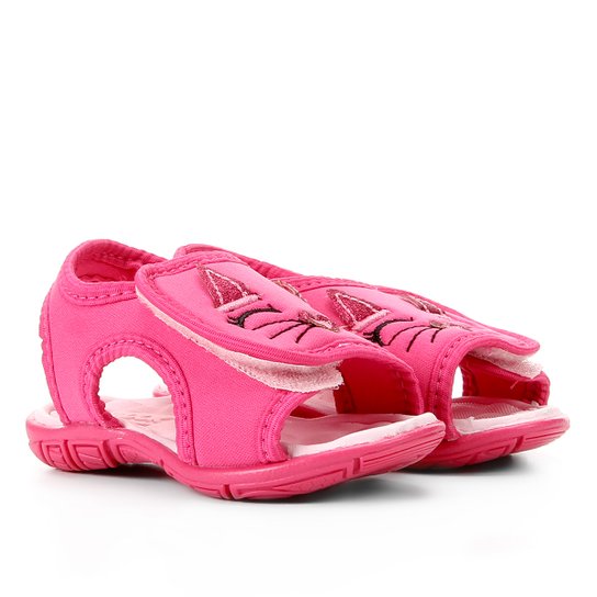 Sandália Papete Infantil Dok Gatinha Feminina - Pink Menor preço em Sandália Papete Infantil Dok Gatinha Feminina - Pink