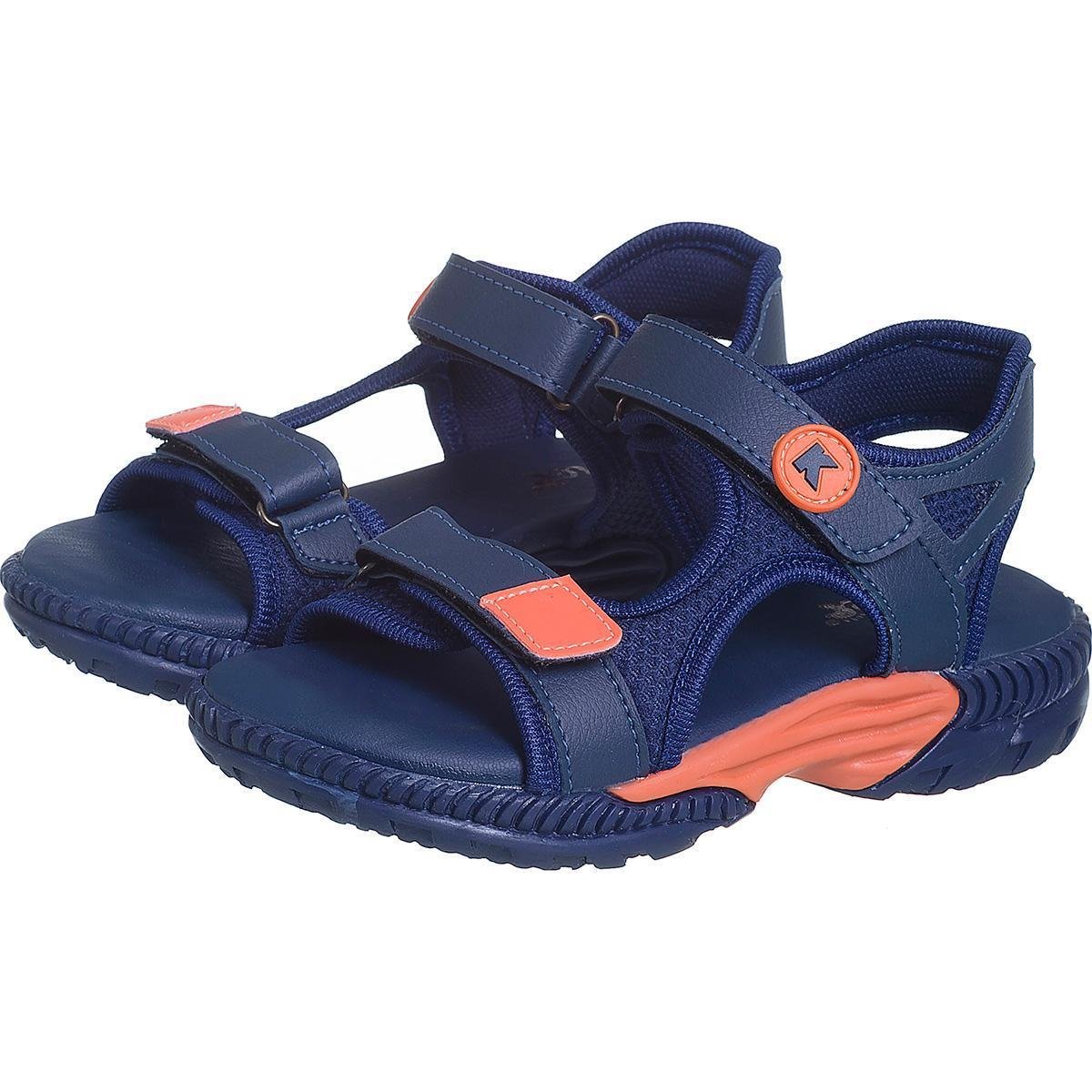 Sandália Papete Infantil Masculina Laranja Escolar Kidstep Menor preço em Sandália Papete Infantil Masculina Laranja Escolar Kidstep