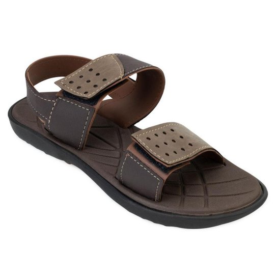 Sandália Papete Sol SL22-PPA17 - Marrom Menor preço em Sandália Papete Sol SL22-PPA17 - Marrom