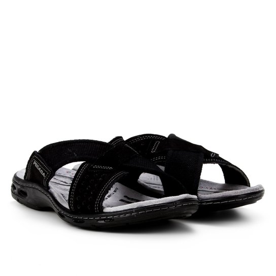 Sandalia Pegada Tiras Cruzadas Masculina - Preto Menor preço em Sandalia Pegada Tiras Cruzadas Masculina - Preto