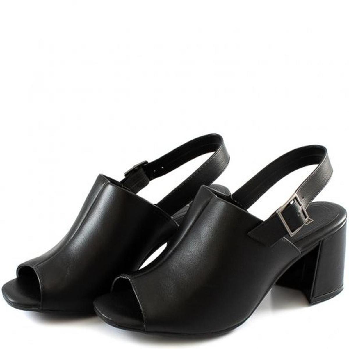Sandália Ramarim Open Boot Feminina - Preto | Netshoes