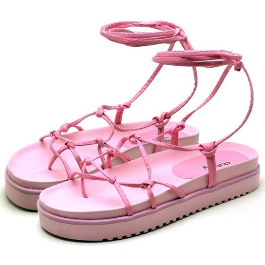 Sandália Rasteira Feminina Papete Modern DUBUY 2041AB - Rosa Menor preço em Sandália Rasteira Feminina Papete Modern DUBUY 2041AB - Rosa