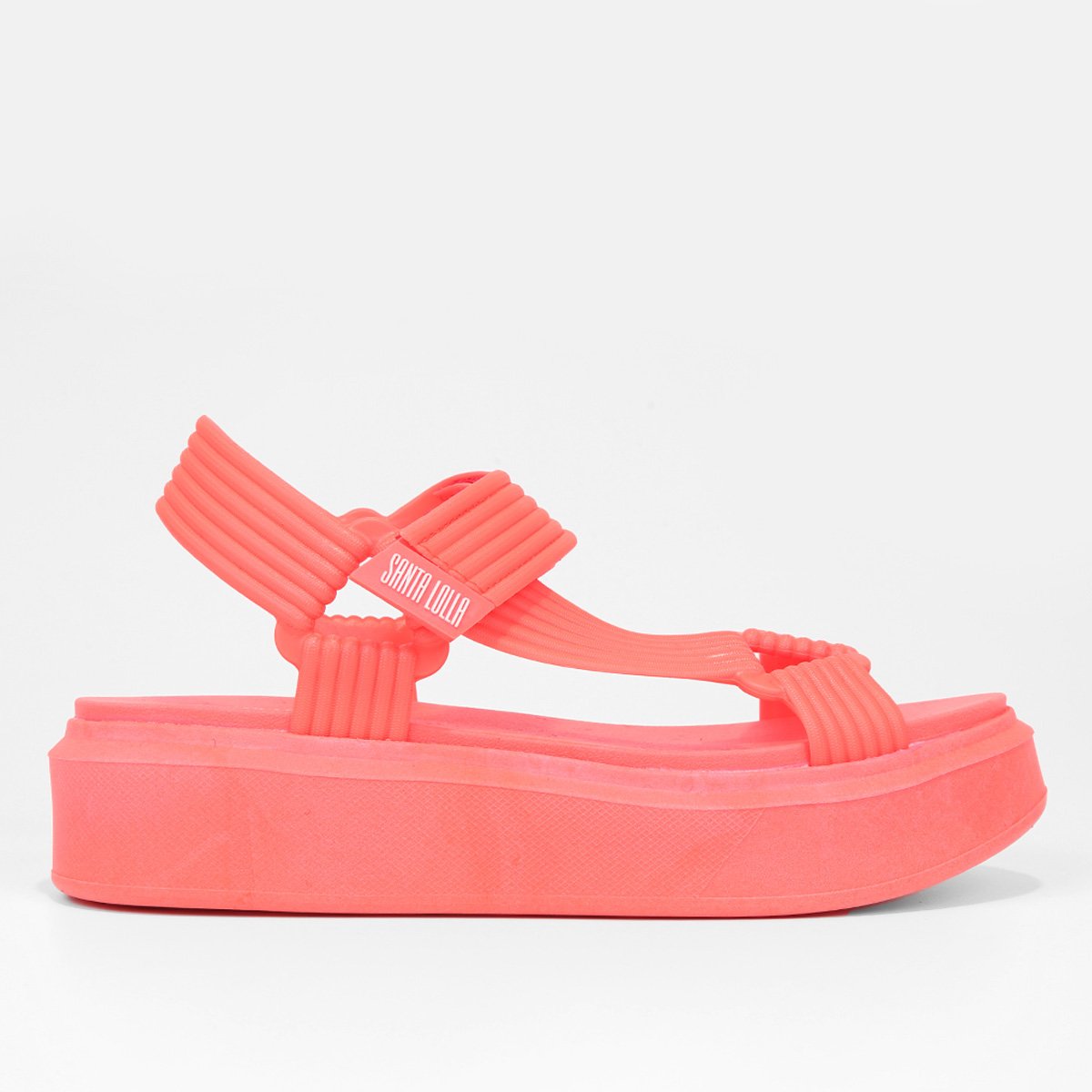 Sandália Santa Lolla Plataforma Feminina Pink Netshoes