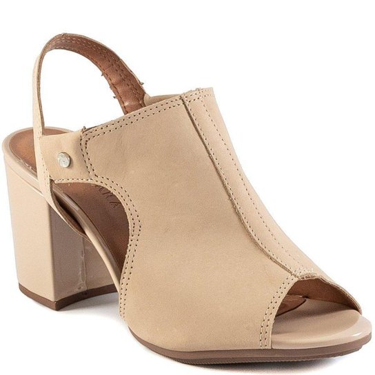 Sandália Tanara Open Boot Feminina - Nude Menor preço em Sandália Tanara Open Boot Feminina - Nude