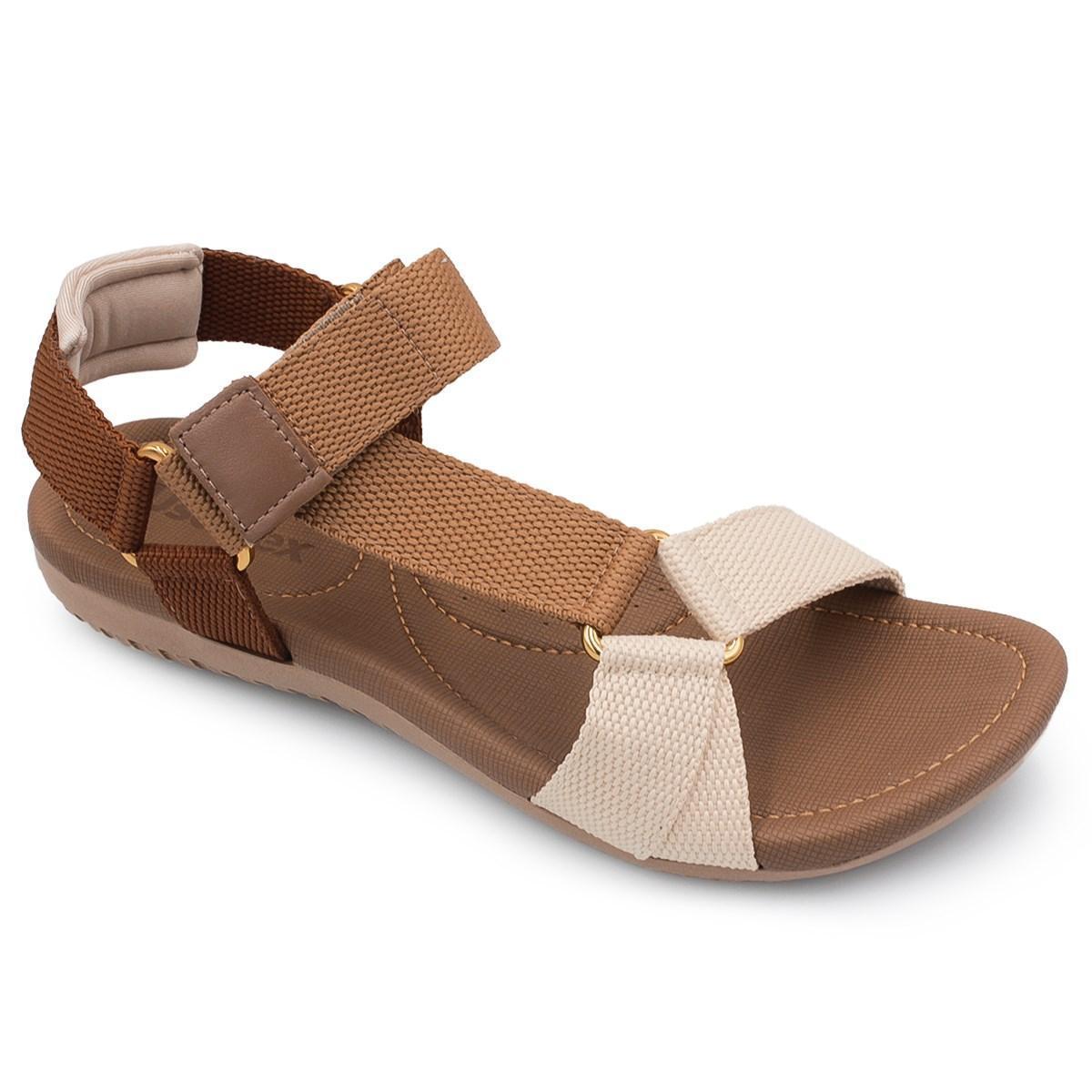 Sandália Usaflex Feminina Rasteira - Caramelo | Netshoes