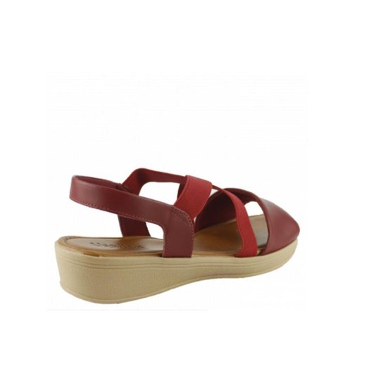 Sandália Usaflex Mestico Confortável V1251 Feminina - Prata - 33 - Vermelho Menor preço em Sandália Usaflex Mestico Confortável V1251 Feminina - Prata - 33 - Vermelho