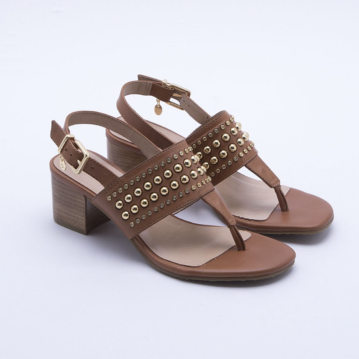 sandalia salto grosso netshoes