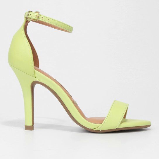 Sandália Vizzano Básica Salto Alto Feminina - Verde Claro+Verde Menor preço em Sandália Vizzano Básica Salto Alto Feminina - Verde Claro+Verde