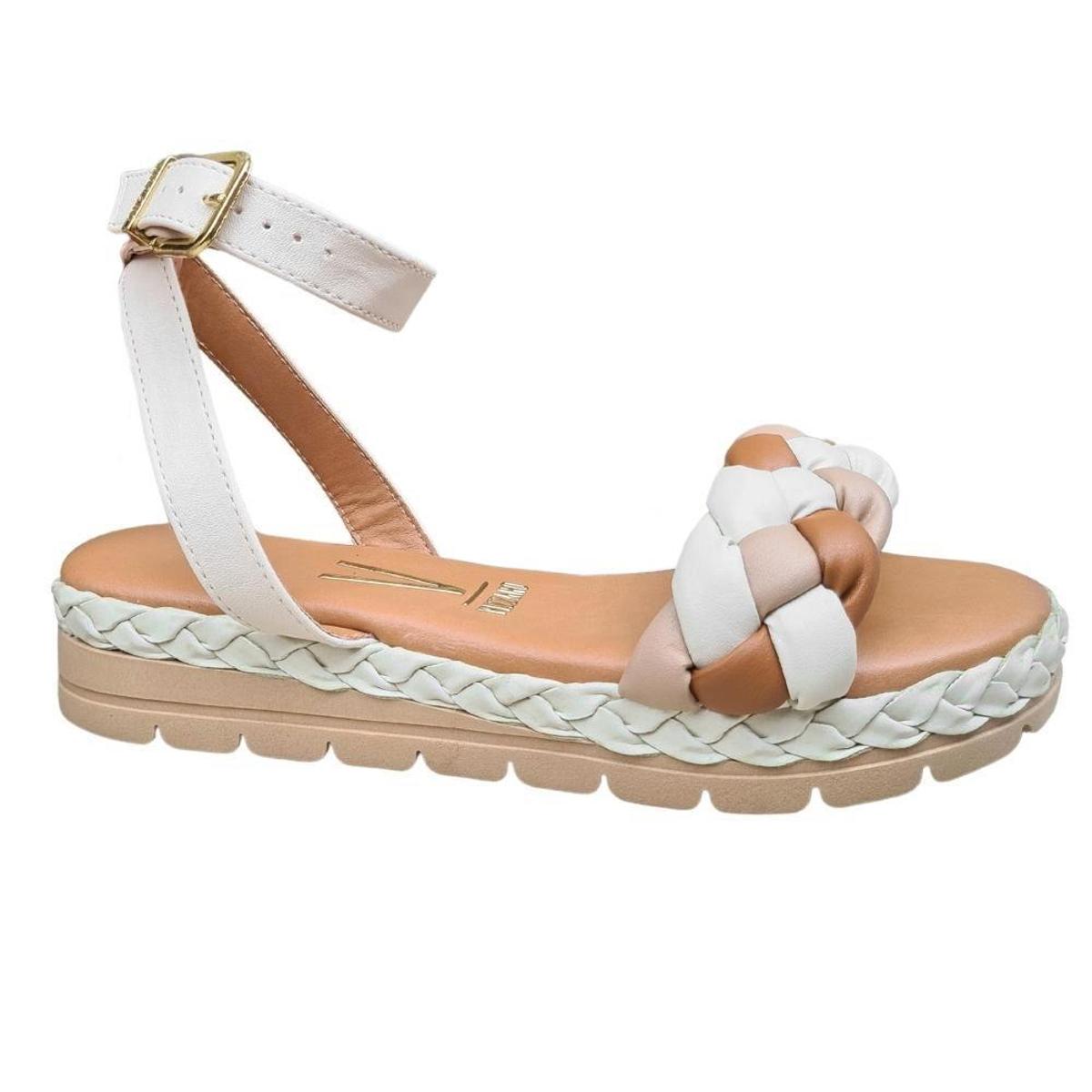 Sandália Vizzano Flatform 6388.430 Rasteira Feminina - Marrom | Netshoes
