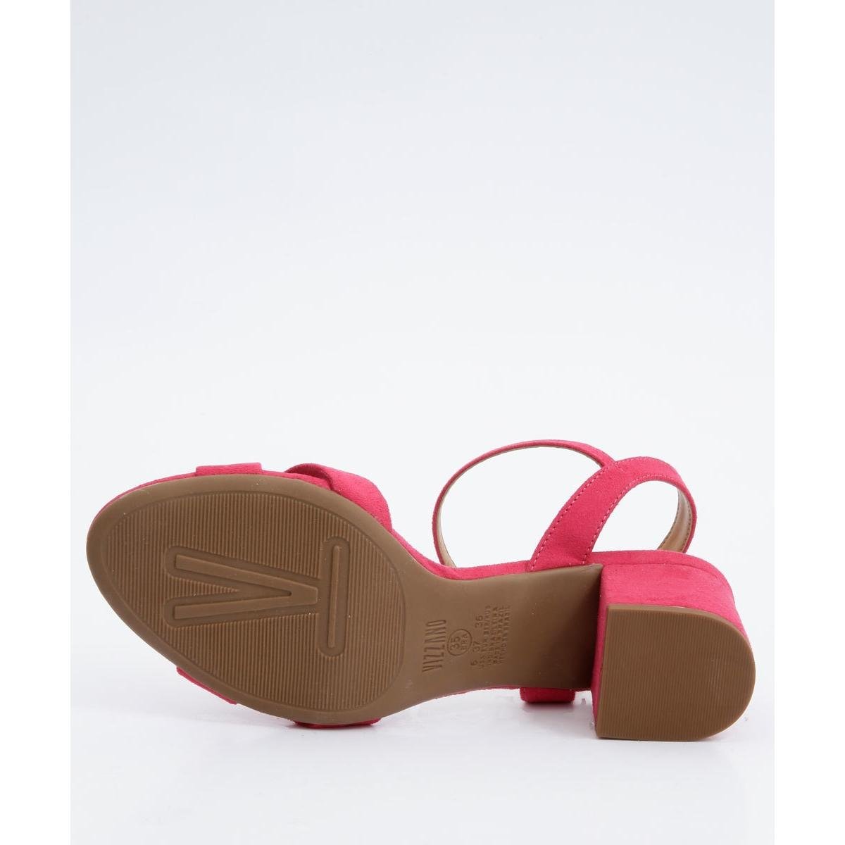 Sandália Vizzano Nobuck Tiras Transpassadas Feminina - Rosa | Netshoes
