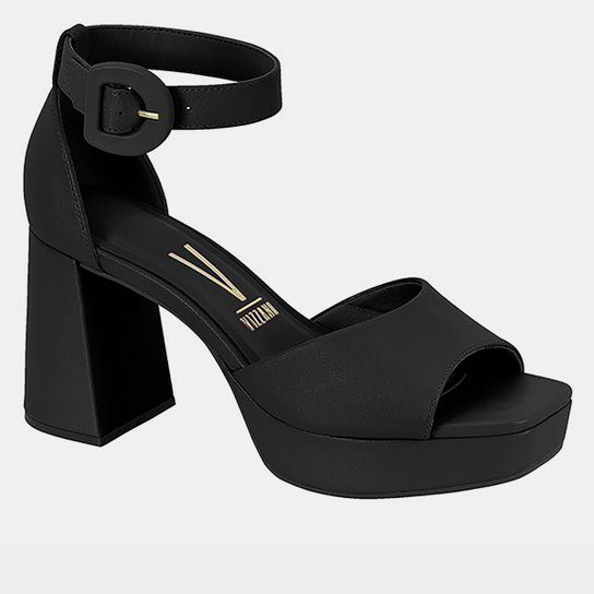 Vizzano Tênis Alto Preto Sapato Feminino Tenis Vizzano Salto Alto