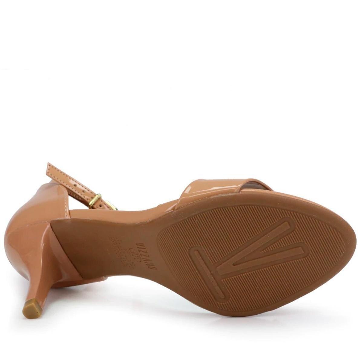 Sandália Vizzano Salto Fino - Nude | Netshoes